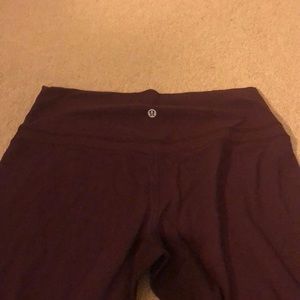 Maroon Lululemon leggings
